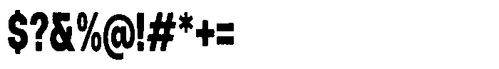 FBS Funegral Compressed Font OTHER CHARS