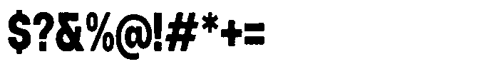 FBS Funegral Semi Compressed Font OTHER CHARS