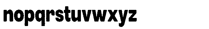 FBS Funegral Semi Compressed Font LOWERCASE