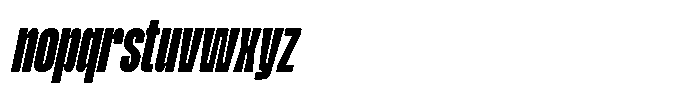 FBS Maglion Slanted Font LOWERCASE
