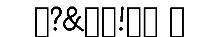 FCFilterEngraved Cap1shft0slnt0wdth100wght400 Instance Font OTHER CHARS