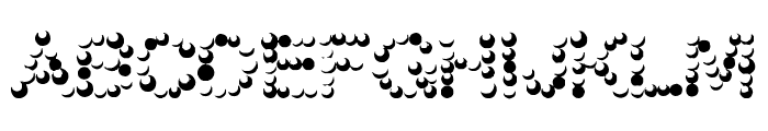 FD Funky Dots Font UPPERCASE
