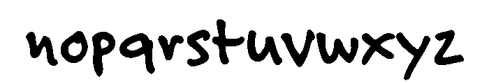 Felt Tip Senior Bold Font LOWERCASE