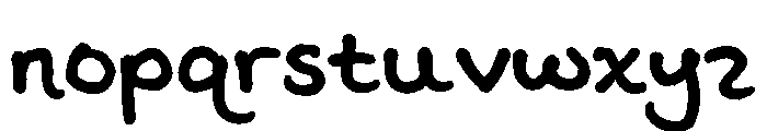 Felt Tip Senior Extra Bold Font LOWERCASE