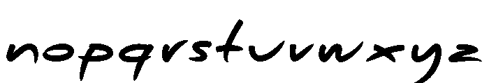 Felt Tip Senior Heavy Font LOWERCASE