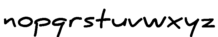 Felt Tip Senior Italic Font LOWERCASE