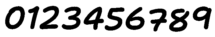 Felt Tip Senior Semibold Italic Font OTHER CHARS