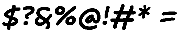 Felt Tip Senior Semibold Italic Font OTHER CHARS