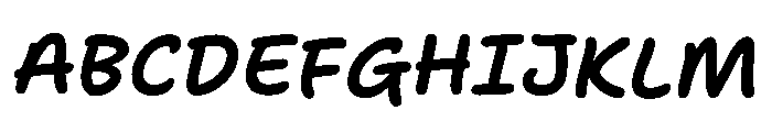 Felt Tip Senior Semibold Italic Font UPPERCASE
