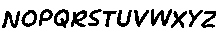 Felt Tip Senior Semibold Italic Font UPPERCASE