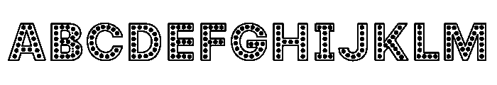 FESTIVE LIGHTS Font UPPERCASE