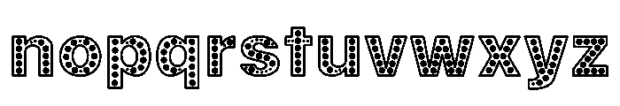 FESTIVE LIGHTS Font LOWERCASE