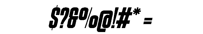 Fearless Italic Font OTHER CHARS