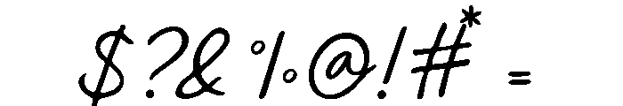 Feather Drift Font OTHER CHARS