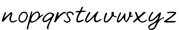 Feather Drift Font LOWERCASE