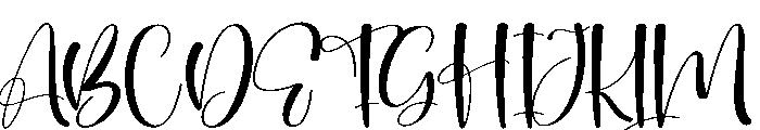 Feather Signature Font UPPERCASE