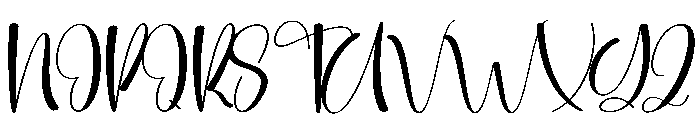 Feather Signature Font UPPERCASE