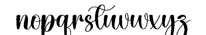 Feather Signature Font LOWERCASE