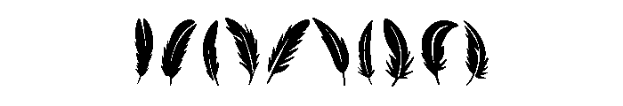 Feathered Summer Font OTHER CHARS