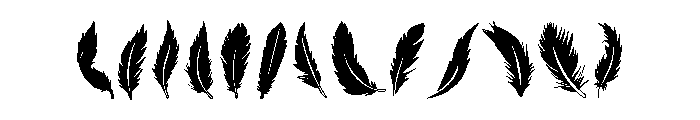 Feathered Summer Font UPPERCASE
