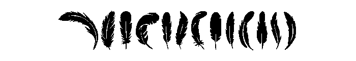 Feathered Summer Font UPPERCASE