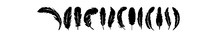 Feathered Summer Font LOWERCASE