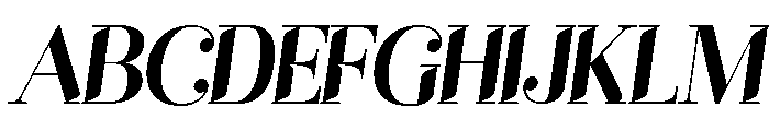 Febisyer Italic Font UPPERCASE
