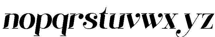 Febisyer Italic Font LOWERCASE