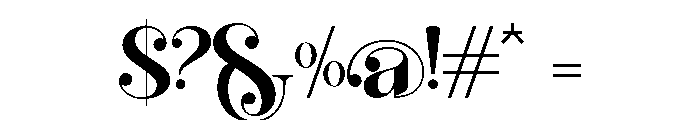 Febisyer Regular Font OTHER CHARS