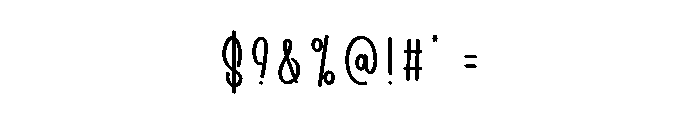 February Dusty Font OTHER CHARS