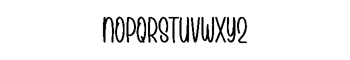 February Dusty Font LOWERCASE