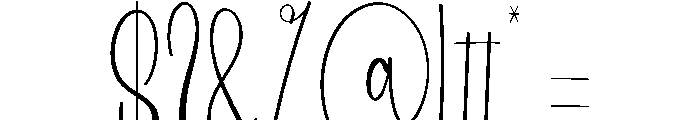 February Schools Font OTHER CHARS