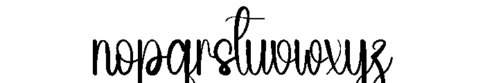 February Schools Font LOWERCASE