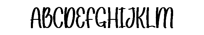 February Spring Font UPPERCASE