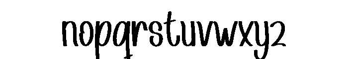 February Spring Font LOWERCASE