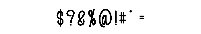 Febryary Outline Font OTHER CHARS