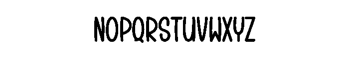 Febryary Outline Font LOWERCASE