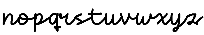 Feel Dillema Script Regular Font LOWERCASE