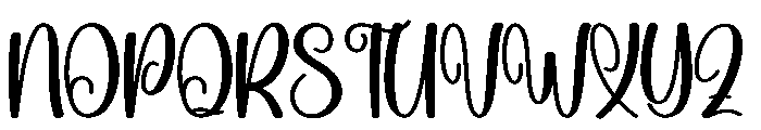 Feeling Grateful Font UPPERCASE