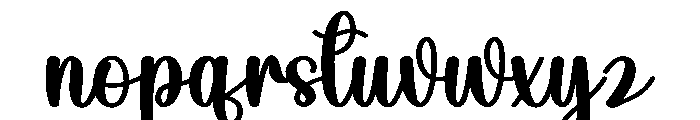 Feeling Grateful Font LOWERCASE