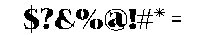 Felgiora Black Expanded Font OTHER CHARS