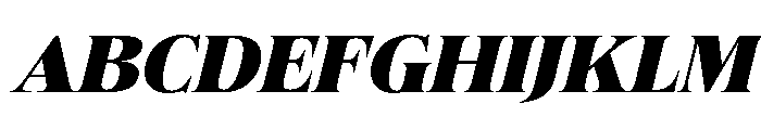 Felgiora Black Ita ExtExp Font UPPERCASE