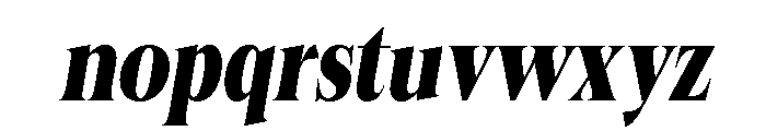 Felgiora Black Ita ExtraCond Font LOWERCASE