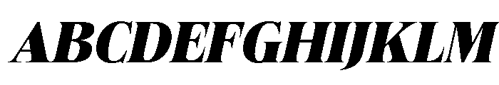 Felgiora Black Ita SemExp Font UPPERCASE