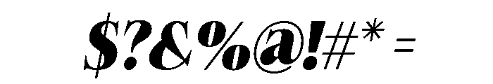 Felgiora Black Ita SemiCond Font OTHER CHARS