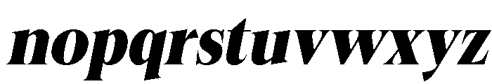 Felgiora Black Ita SemiCond Font LOWERCASE