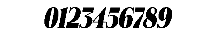 Felgiora Black Italic Condensed Font OTHER CHARS