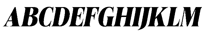 Felgiora Black Italic Condensed Font UPPERCASE