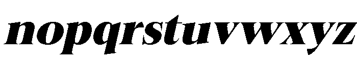 Felgiora Black Italic Expanded Font LOWERCASE