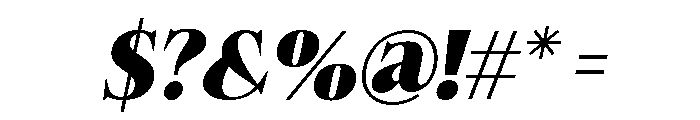 Felgiora Black Italic Font OTHER CHARS
